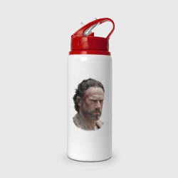 Бутылка для воды с трубочкой Ходячие Мертвецы Рик Граймс