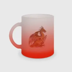 Кружка матовая стеклянная HOMM3 Rust Dragon