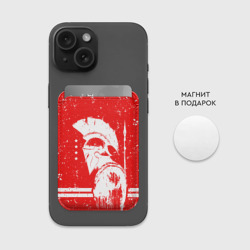 Картхолдер Magsafe магнитный Спартанец - воин спарты - фото 2