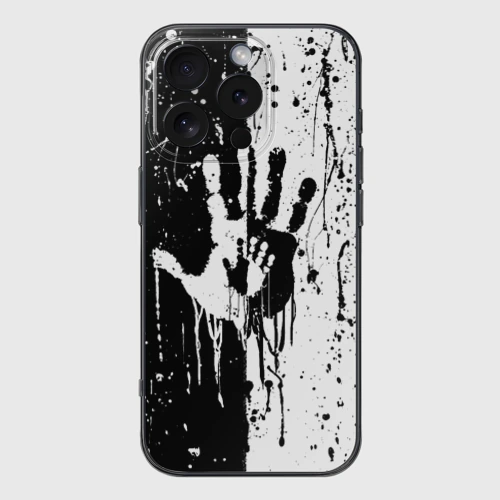 Чехол для iPhone 16 Pro Max силиконовый с защитой камеры Антиматерия подтеки