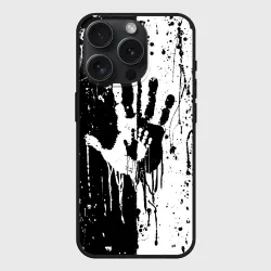 Чехол силиконовый для Apple iPhone 15 Pro Мax матовый Антиматерия подтеки