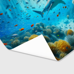 Бумага для упаковки 3D  Белая акула в коралловом рифе - фото 2
