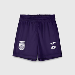 Детские спортивные шорты 3D Фк Уфа - фиолетовый цвет