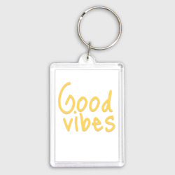 Брелок прямоугольный 35*50 Хорошие вайбы