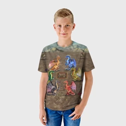 Детская футболка 3D HOMM3 Dragon's Battle 2 - фото 2