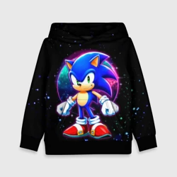 Детская толстовка 3D Соник в космосе