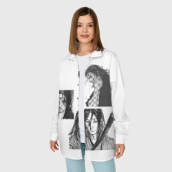 Женская рубашка oversize 3D Миямото Мусаси, Vagabond - фото 2