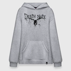 Худи SuperOversize хлопок Тетрадь смерти - летящий Рюк