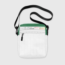 Сумка через плечо 3D Таблица Excel текстура