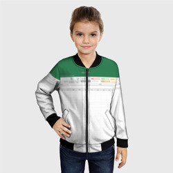 Детский бомбер 3D Таблица Excel текстура - фото 2