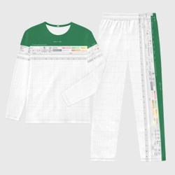 Мужской костюм для дома 3D Таблица Excel текстура