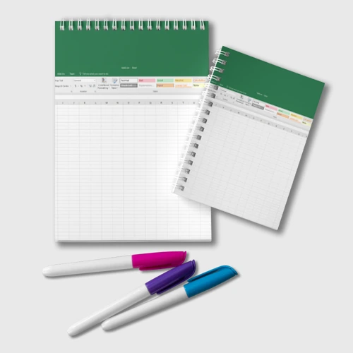 Блокнот Таблица Excel текстура