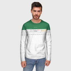 Мужской лонгслив 3D Таблица Excel текстура - фото 2