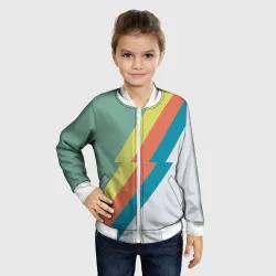 Детский бомбер 3D Рок молния Боуи весенняя палитра - фото 2