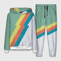 Женский костюм с толстовкой 3D Рок молния Боуи весенняя палитра