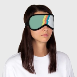 Маска для сна 3D Рок молния Боуи весенняя палитра - фото 2