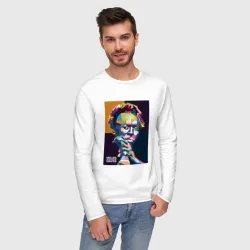 Мужской лонгслив хлопок Miles Davis - фото 2