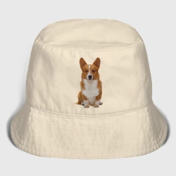 Детская панама хлопок Взрослая корги