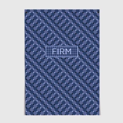 Постер Плавающий эффект - Фирм синий