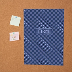 Постер Плавающий эффект - Фирм синий - фото 2