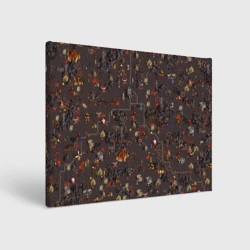 Холст прямоугольный Земли Инферно - Герои 3