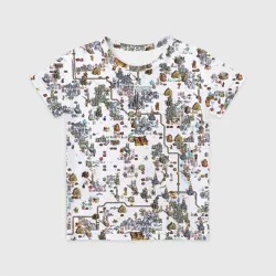 Детская футболка 3D Земли Башни - Герои 3