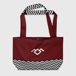 Пляжная сумка 3D Твин Пикс - лого