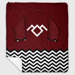 Плед с рукавами Твин Пикс - лого