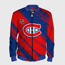 Мужской бомбер 3D Монреаль Канадиенс - брызги