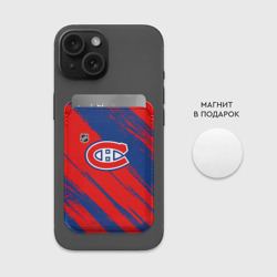 Картхолдер Magsafe магнитный Монреаль Канадиенс - брызги - фото 2