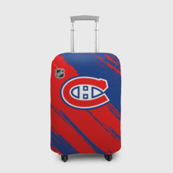 Чехол для чемодана 3D Монреаль Канадиенс - брызги