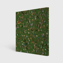 Холст квадратный Земли Замка - Герои 3