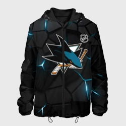 Мужская куртка 3D Сан Хосе Шаркс - плиты с подсветкой