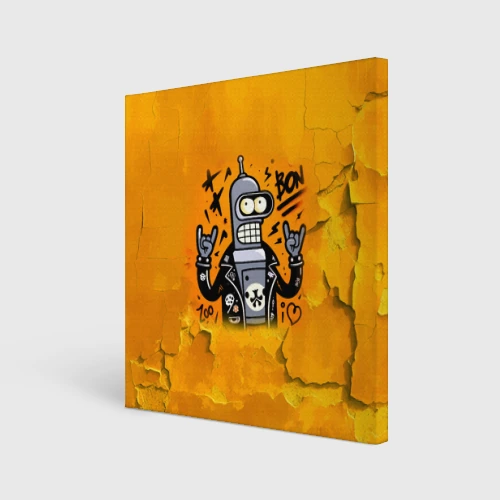 Холст квадратный Cool Bender - graffiti