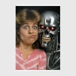 Магнитный плакат 2Х3 Терминатор Сара селфи 