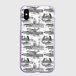 Чехол для iPhone XS Max матовый Питер и корюшка