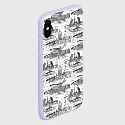 Чехол для iPhone XS Max матовый Питер и корюшка - фото 2