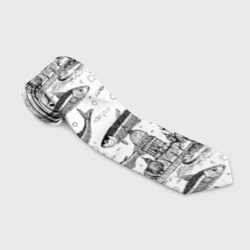 Галстук 3D Корюшка и рыбалка в Питере паттерн