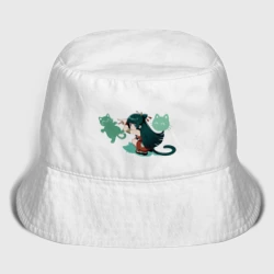 Мужская панама хлопок МаоМао и мем с кошкой - Монолог Фармацевта