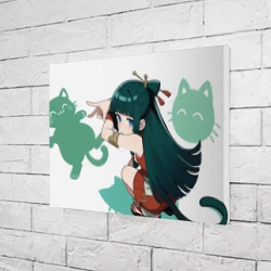 Холст прямоугольный МаоМао и мем с кошкой - Монолог Фармацевта - фото 2