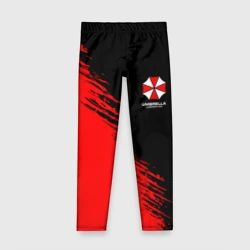 Детские леггинсы 3D Umbrella Corp - red and black