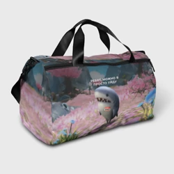Сумка спортивная 3D Ребят, можно я просто уйду - забавная акула Вика