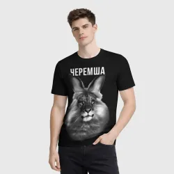 Мужская футболка 3D Черемша мем - фото 2