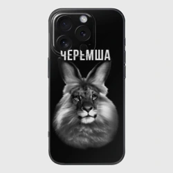 Чехол для iPhone 16 Pro силиконовый с защитой камеры Черемша мем