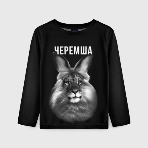 Детский лонгслив 3D Черемша мем