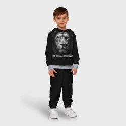 Детский костюм с толстовкой 3D Мем со львом - редактируемый: свой текст создать - фото 2