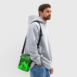 Сумка через плечо 3D Saints Row - green gradient посередине - фото 2