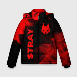 Зимняя куртка для мальчиков 3D Stray - red gradient вертикально