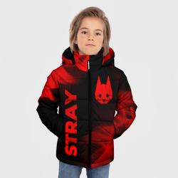 Зимняя куртка для мальчиков 3D Stray - red gradient вертикально - фото 2