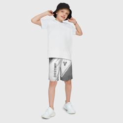 Детские спортивные шорты 3D Destiny - white gradient вертикально - фото 2